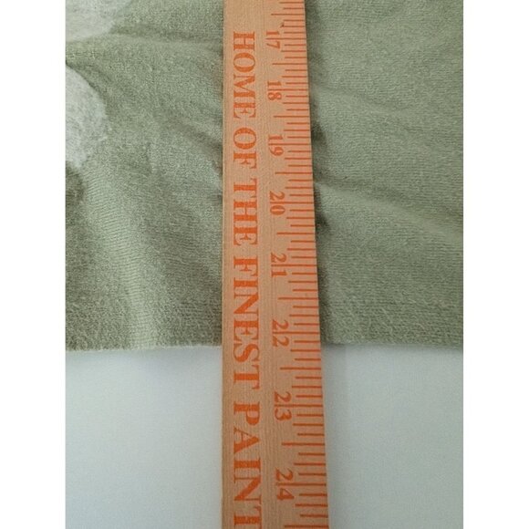 Aaeda Floral Sweater Womens Size Medium Green Boho Cottage Knit Oversized V Neck - Picture 9 of 9